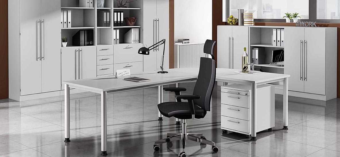 Möbelprogramm Orbis Lichtgrau