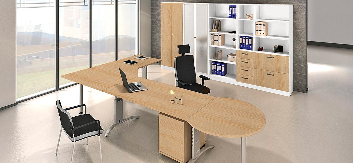 Möbelprogramm Savona Eiche/Weiß