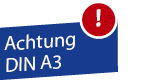 Achtung DIN A3
