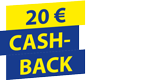 mit 20 Euro CashBack