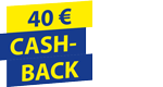 mit 40 Euro CashBack
