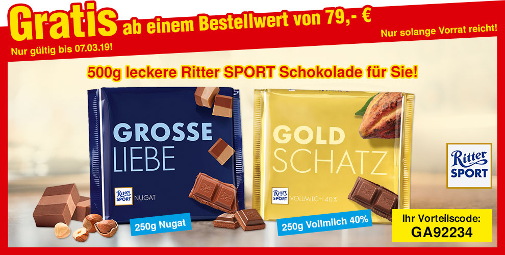 GRATIS Ritter Sport